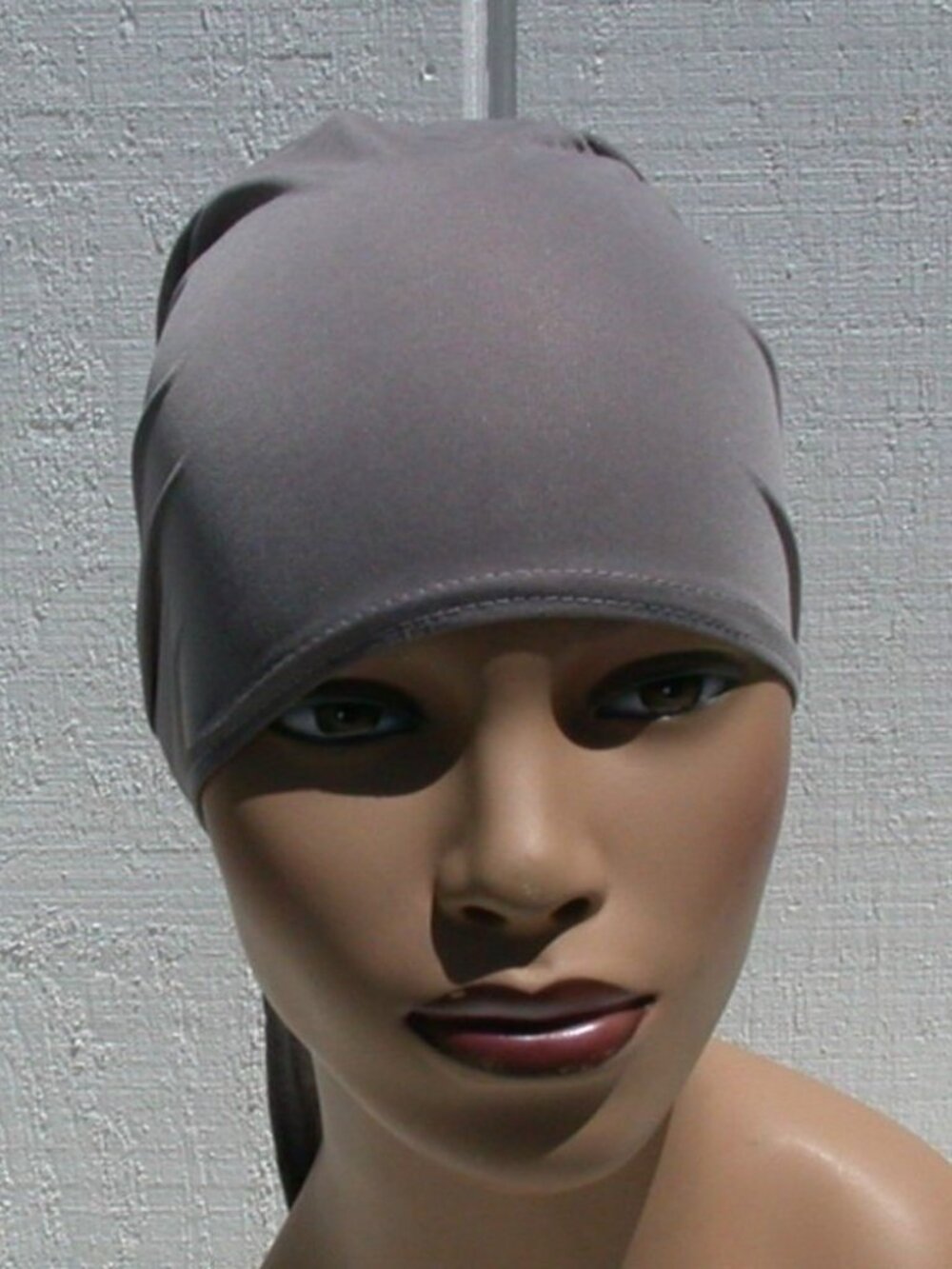 Grey Rayon Tie Back Bonnet Hijab Undercap